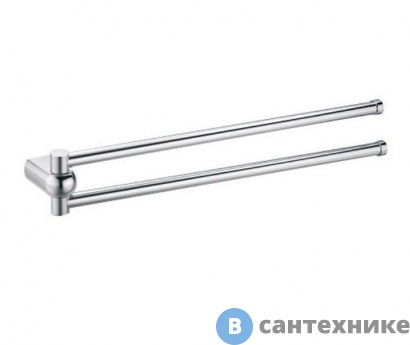 картинка Держатель полотенец WasserKRAFT Berkel K-6831 рога металл, хромоникелевое покрытие