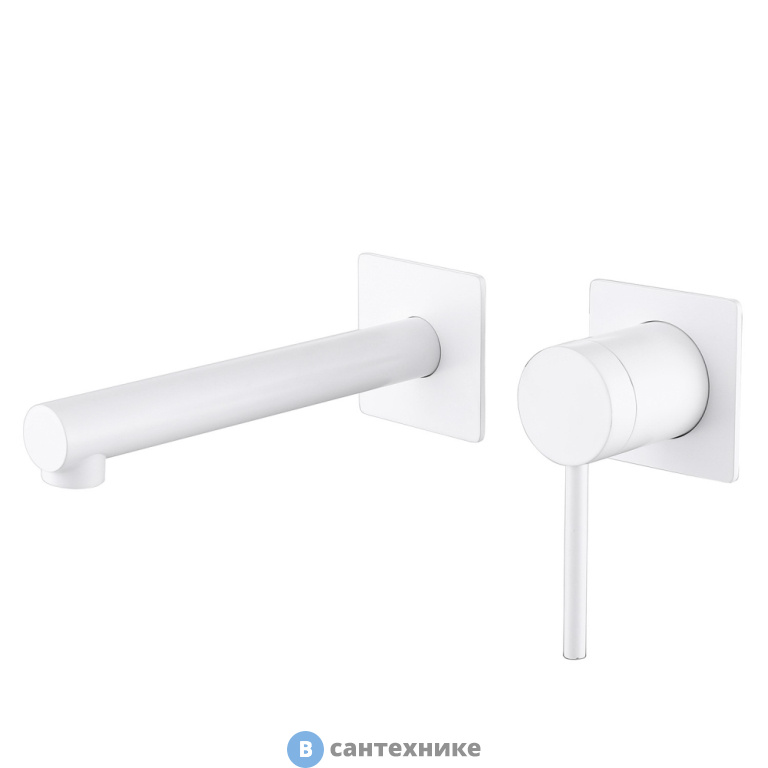 Смеситель ABBER Emotion AF8812W для раковины скрытого монтажа, белый