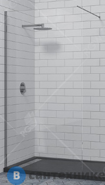 картинка Душевая перегородка RGW WA-002 90*195 хром/прозрачное/6 мм (890-905) (35100209-11)