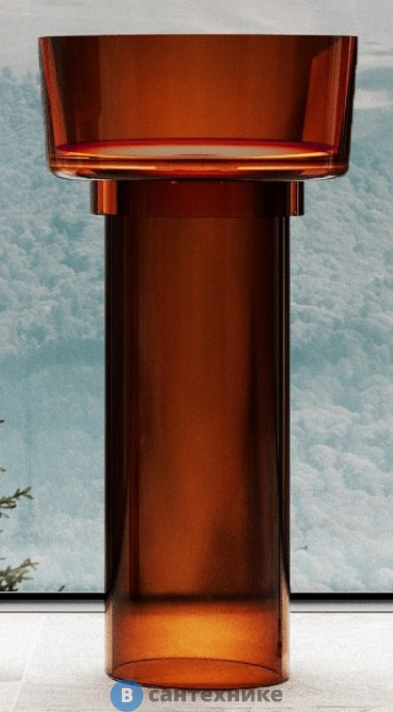 Раковина ABBER Kristall AT2702Opal отдельностоящая прозрачная