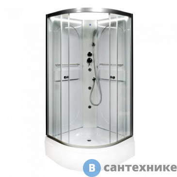 картинка Душевая кабина Deto L590 N LED с гидромассажем