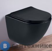 Унитаз подвесной ESBANO LOTUS (Matt Black)