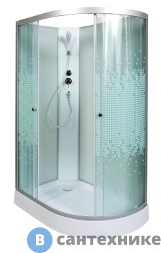 картинка Душевая кабина Deto L 902 L N без крыши (120х80х200 см)