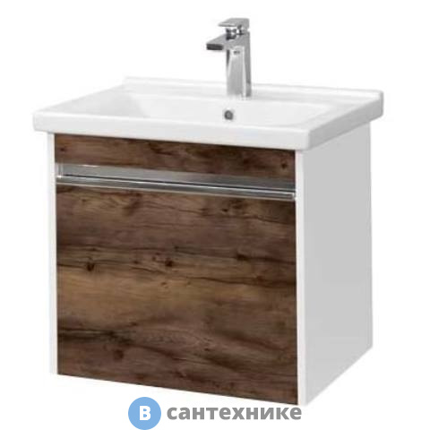 Тумба под умывальник Акватон Капри 60 Таксония темная (1A230101KPDB0)