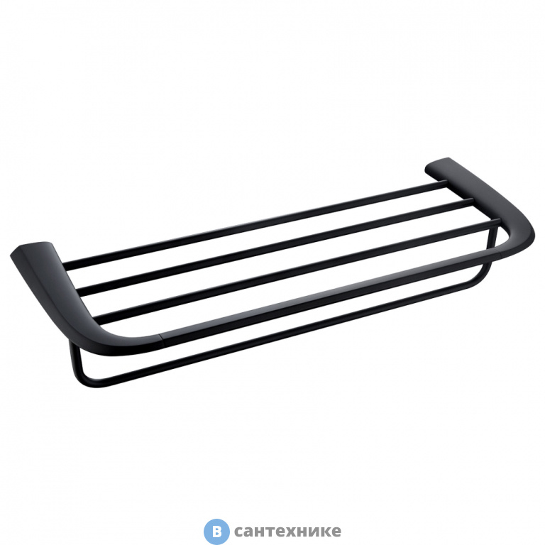 Полка для полотенец ABBER Nord AA1554B чёрная матовая