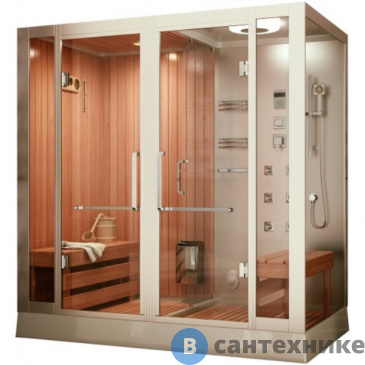 картинка Душевая кабина Frank F-914L левосторонняя (с финской сауной)