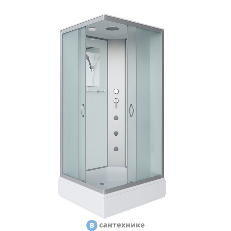 Душевая кабина Niagara NG-33984-14QG (900х800х2150) средний поддон (26 см) стекло матовое