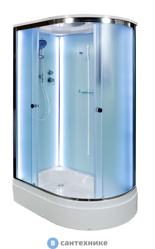 Душевая кабина Deto D272S LED L (120х80х220 см)
