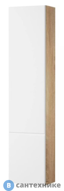 Модуль для зеркала Акватон Мишель 23 Дуб Эндгрейн/Белый (1A244303MIX40)