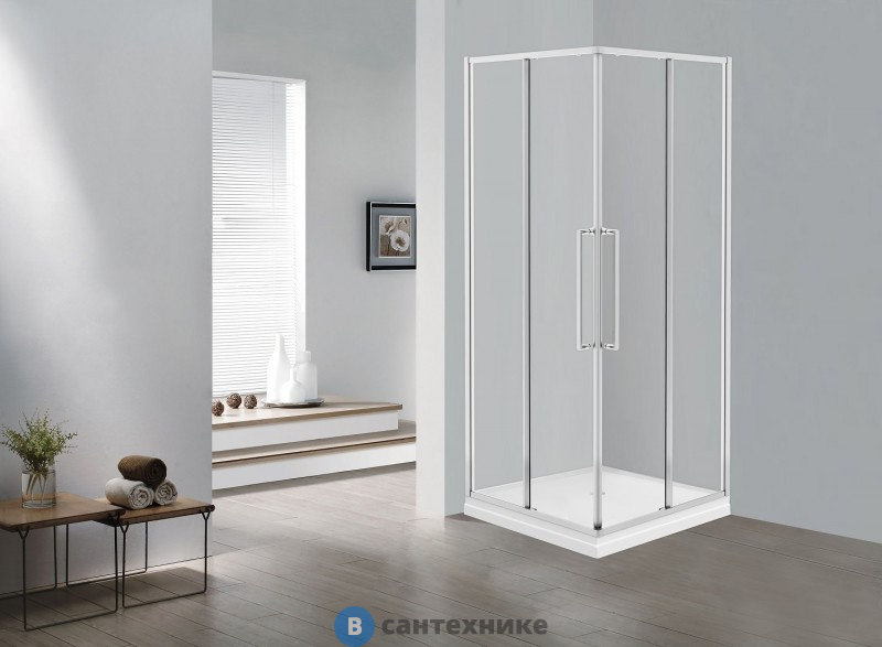 Душевое ограждение ESBANO ESS-100KV-C хром