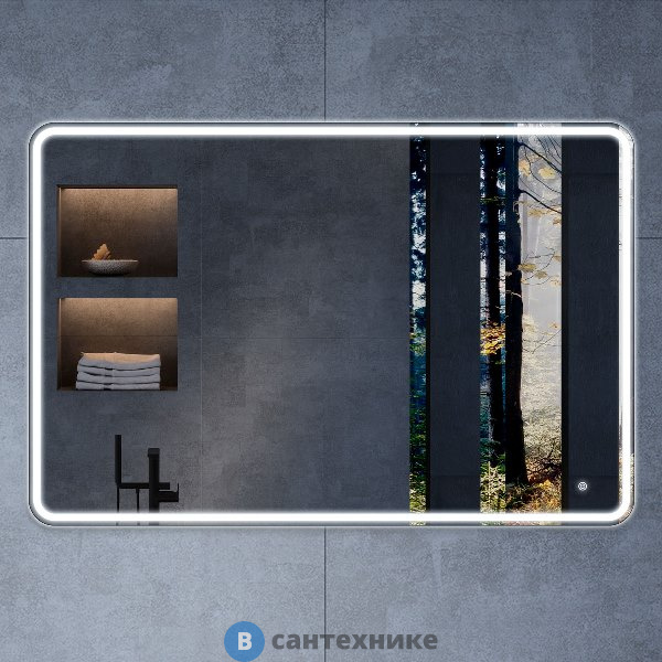 Зеркало Vincea VLM-3VC120 1200х800 c сенсорным выключателем и диммером