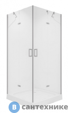 картинка Душевой уголок Niagara NG-6613 (90*90*190) квадрат, двери распашные, без поддона