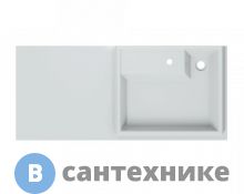 Умывальник СанТа над стиральной машиной Юпитер 1100*500 правый, ш/гл без кронштейнов (900132)