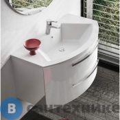 Тумба под раковину CERASA Cartabianca 95х48х36 см, 2 ящика, Bianco Lucido (CBL4308995P4 Bianco Lucido)