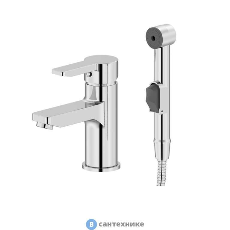 Смеситель IDDIS Sena SENSB00i08 для умывальника с гигиеническим душем