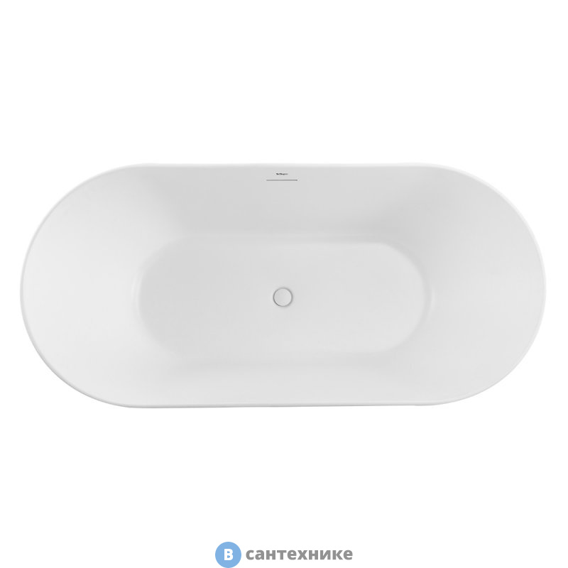 Акриловая ванна BELBAGNO BB411-1700-800-MATT, белая матовая
