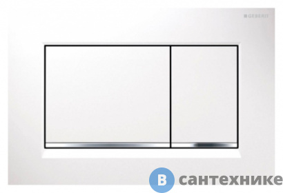 картинка Смывная клавиша Geberit SIGMA 30 115.883.KJ.1 (белый/глянцевый хром)