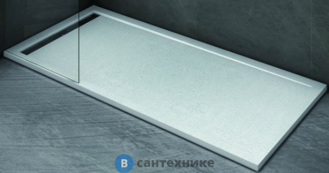 Душевой поддон Cezares TRAY-AS-AH-150/90-30-W иск. камень (1500x900x30) без сифона, панели и ножек
