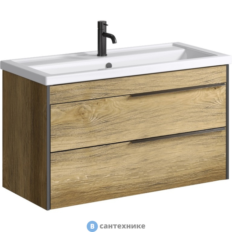 Тумба под раковину Aqwella FARGO 101 FRG0110DB (подвесная, дуб балтийский)