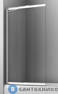 картинка Шторка WasserKRAFT Main 41S02-80 WasserSchutz Fixed стеклянная на ванну