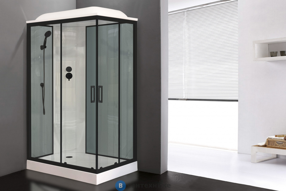 Душевая кабина Royal Bath RB 8120HP6-GT-BL 1200x800x2170 (серое/прозрачное ) левая (RB8120HP6-GT-BL-L)