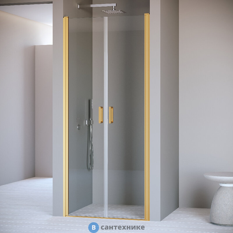 Душевая дверь RGW PA-104Gb 120*195 Золото/ Прозрачное (060810412-16)