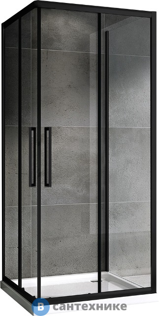 Душевой уголок ABBER Schwarzer Diamant AG02090BH-S90B без поддона