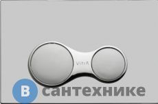 Клавиша смыва Vitra Sirius хром матовый 740-0485