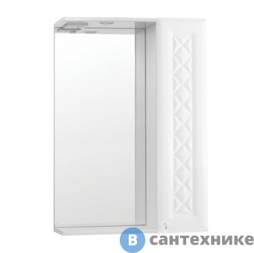 картинка Зеркальный шкаф Style line Канна 600/С люкс (4650134470741)