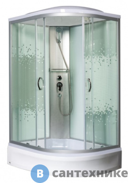 картинка Душевая кабина МОНОМАХ 120/80/24 МЗ L 1200*800*2100, асимметричная (10000005825)