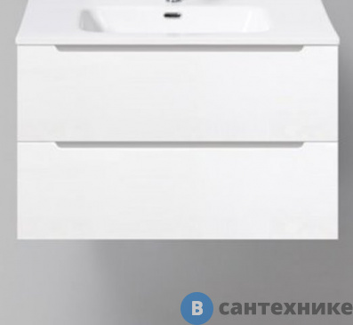 картинка Тумба BelBagno ETNA 80 со столешницей и накладной раковиной подвесная, etna80bl-kepmco-1077-set