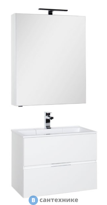 Комплект мебели Aquanet Алвита 70 белый (184620)