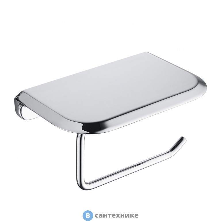 Бумагодержатель ABBER Nord AA1530 с полкой для телефона, хром