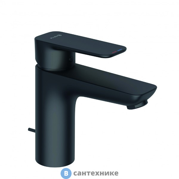 Смеситель Kludi Pure&Style 402903975 для раковины, чёрный матовый