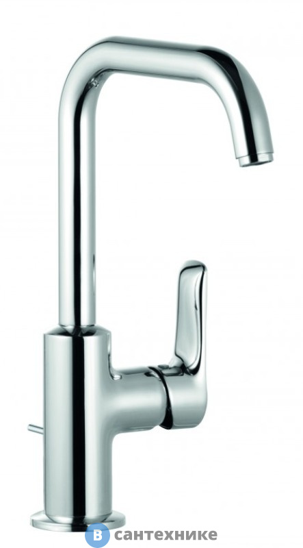 Однорычажный смеситель Kludi PURE&SOLID 340250575 на умывальник, управление сбоку, c донн. клапаном