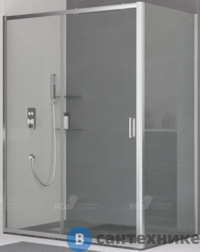 картинка Душевой уголок RGW CL-48 (CL-14 + Z-050-1) хром/Прозрачное/5 мм 150* 90*185 (32094895-011), без поддона