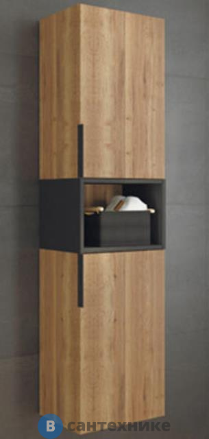 Шкаф-колонна Comforty Штутгарт-40 дуб тёмно-коричневый