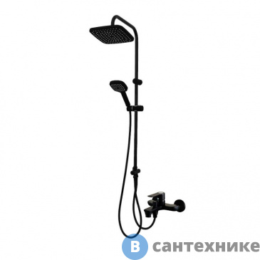 картинка Душевая система Orange Aristo M19-944b чёрный матовый