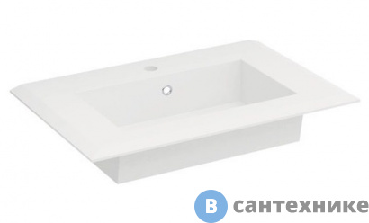 картинка Раковина Cezares из искусственного мрамора 50212 Bianco opaco (71x46x6)