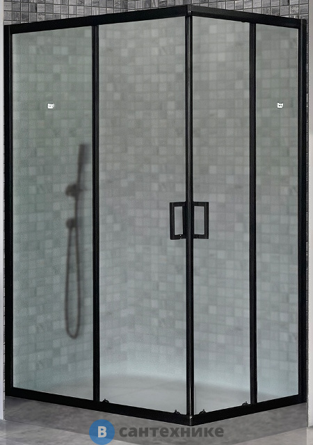 Душевой уголок Royal Bath RB HPD-C-BL 110x90x185 (матовое) (RB9110HPD-C-BL) без поддона