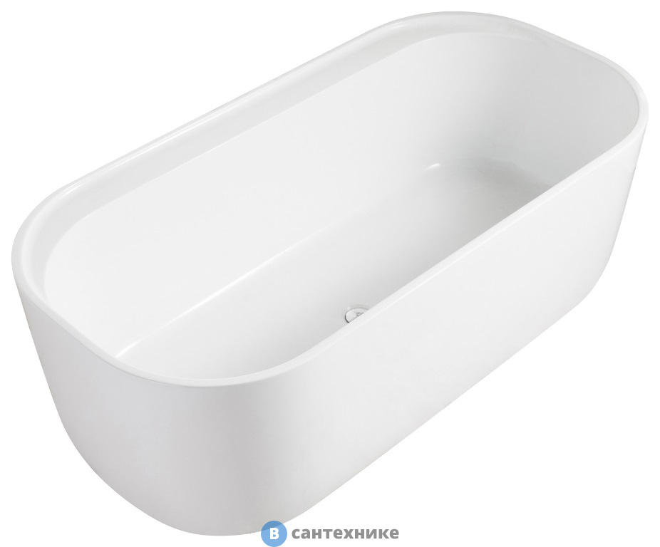 Ванна акриловая AZARIO WIN17085 WINCHESTER, свободностоящая, с сифоном и металлической рамой, 1690х860х600 мм