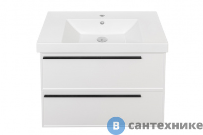 картинка Тумба под раковину La Fenice Elba Twin Bianco 90 см белая матовая (FNC-01-ELB-B-90-2)