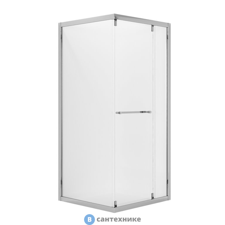 Душевое ограждение Niagara NG-6635-34 (100*100*195) квадрат, раздвижная, хром, стекло прозрачное, без поддона