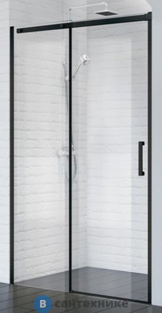 Душевая дверь BelBagno ACQUA-BF-1-130-C-NERO