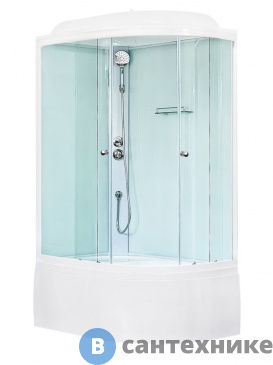 картинка Душевая кабина Royal Bath RB 8120BK5-WT 1200x800x2170 L (белое/прозрачное) (RB8120BK5-WT-L)