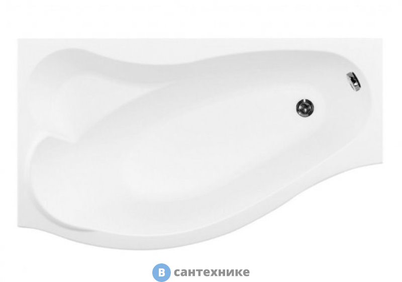 Акриловая ванна Aquanet PALMA 170*90/60 L к/с40 (205737)