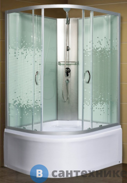 картинка Душевая кабина МОНОМАХ XL Б/К 100/80/44 МЗ R с поддоном (10000012102)