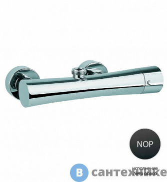 картинка Смеситель Cezares TINK-DS-NOP для душа однорычажный, чёрный матовый