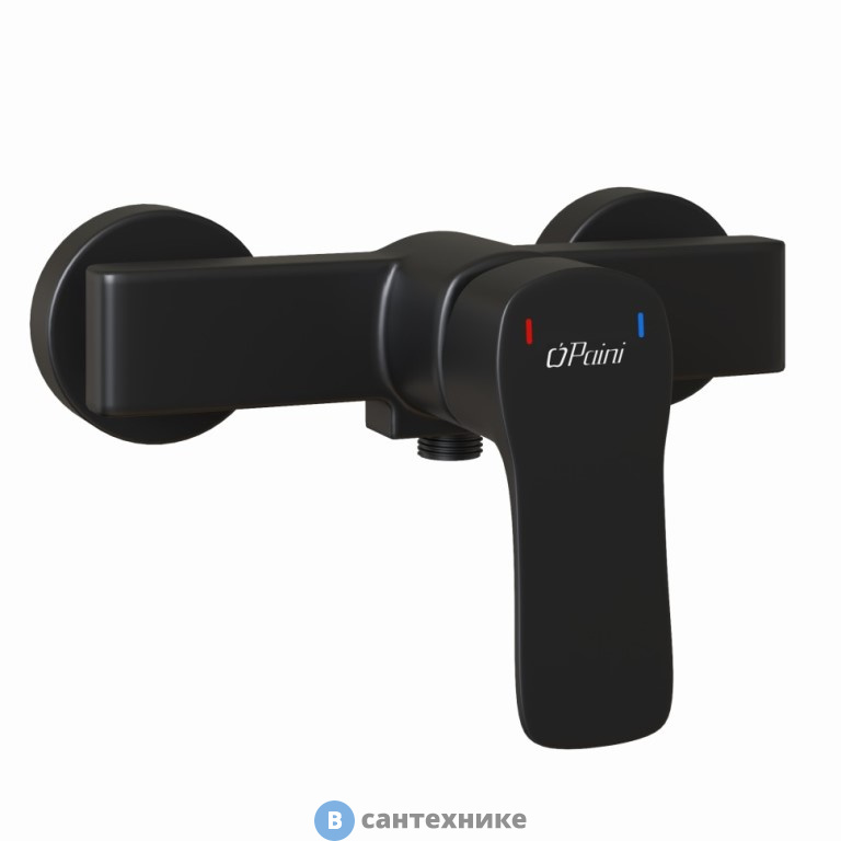 Смеситель Paini Viva Style P4YO511 для душа, без аксессуаров, чёрный