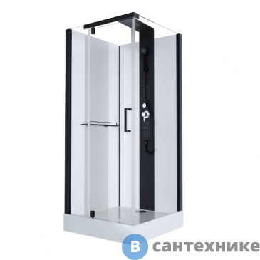 картинка Душевая кабина Black&White G8702 (900х900х2170)